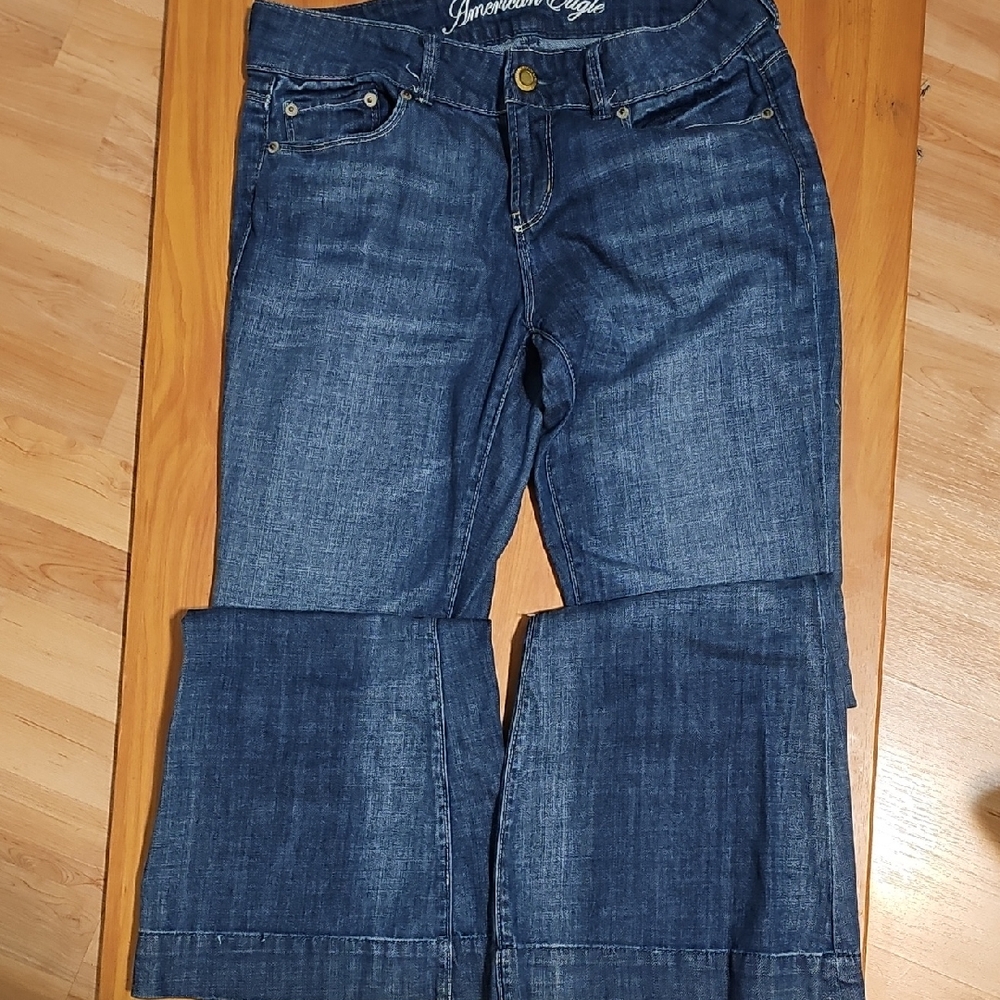 American Eagle Outfitters  Flare Jeans Size 8S